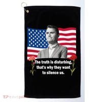 Charlie Kirk Inspired Truth Quote Tribute Golf Towel thumb 0