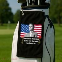 Charlie Kirk Inspired Truth Quote Tribute Golf Towel thumb 2
