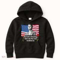 Charlie Kirk Inspired Truth Quote Tribute Kids Hoodie thumb 0
