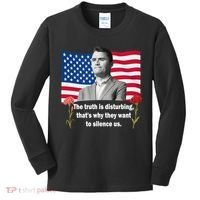 Charlie Kirk Inspired Truth Quote Tribute Kids Long Sleeve Shirt thumb 0