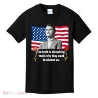 Charlie Kirk Inspired Truth Quote Tribute Kids T-Shirt thumb 0