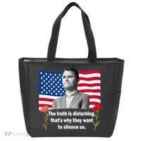Charlie Kirk Inspired Truth Quote Tribute Tote Bag thumb 0