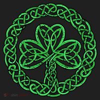 Celtic Knot Irish Shamrock 3Leaf Clover St Pats Day Women's Sweatshirt thumb 2