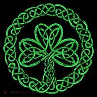 Celtic Knot Irish Shamrock 3Leaf Clover St Pats Day Women's Hoodie thumb 2