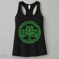 Celtic Knot Irish Shamrock 3Leaf Clover St Pats Day Women's Tank Top thumb 3