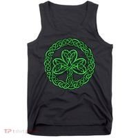 Celtic Knot Irish Shamrock 3Leaf Clover St Pats Day Tank Top thumb 0