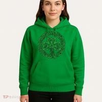 Celtic Knot Irish Shamrock 3Leaf Clover St Pats Day Hoodie thumb 5