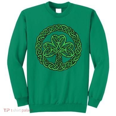 Celtic Knot Irish Shamrock 3Leaf Clover St Pats Day Sweatshirt