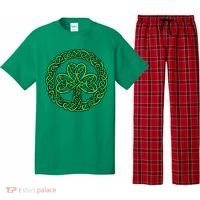 Celtic Knot Irish Shamrock 3Leaf Clover St Pats Day Pajama Set thumb 0
