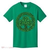 Celtic Knot Irish Shamrock 3Leaf Clover St Pats Day Kids T-Shirt thumb 0