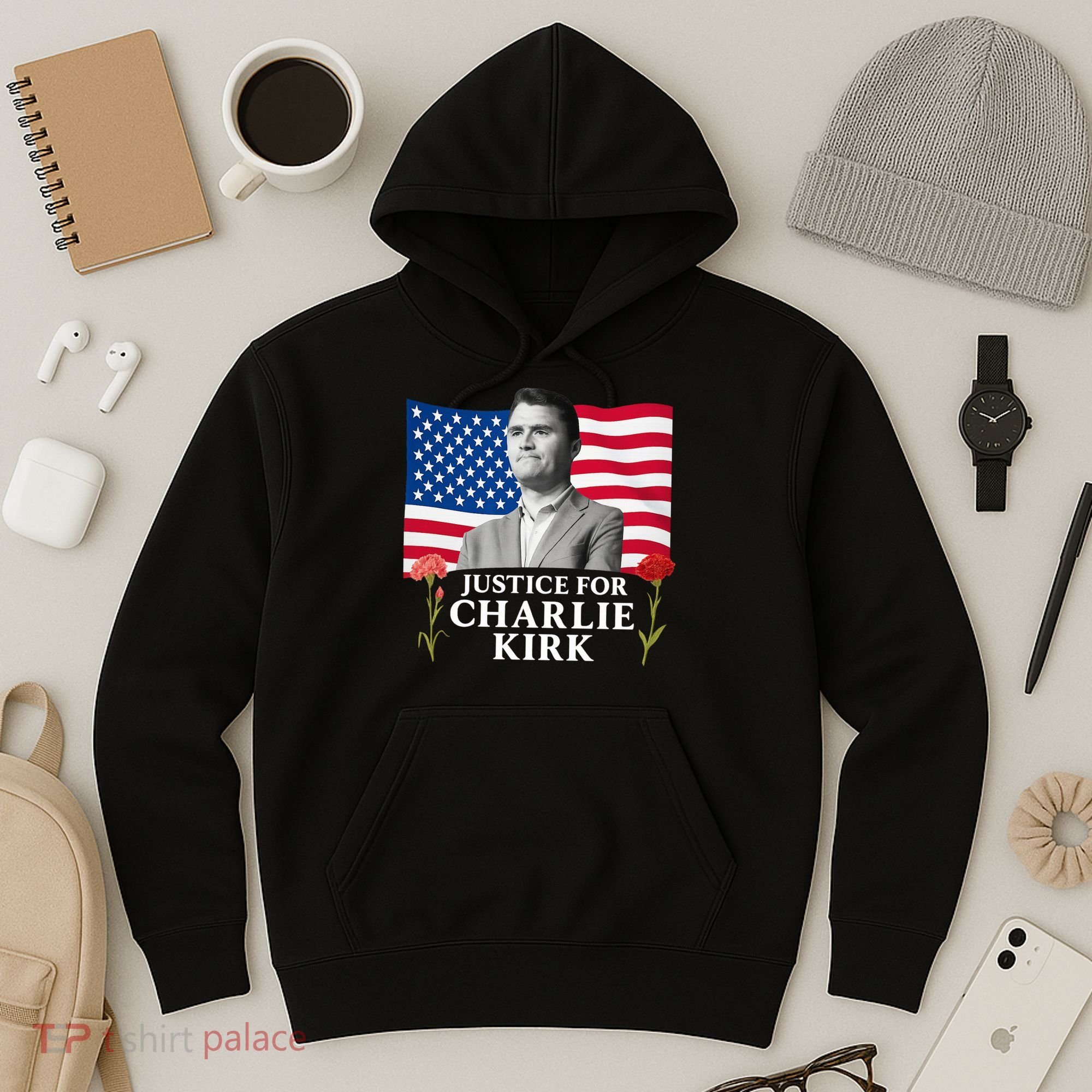 Charlie Kirk Inspired Justice For Charlie Hoodie