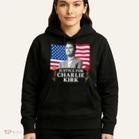 Charlie Kirk Inspired Justice For Charlie Hoodie thumb 5