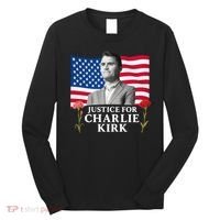 Charlie Kirk Inspired Justice For Charlie Long Sleeve Shirt thumb 0