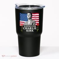 Charlie Kirk Inspired Justice For Charlie Tumbler thumb 0