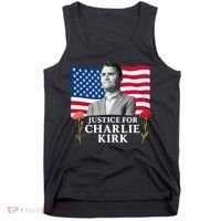 Charlie Kirk Inspired Justice For Charlie Tank Top thumb 0
