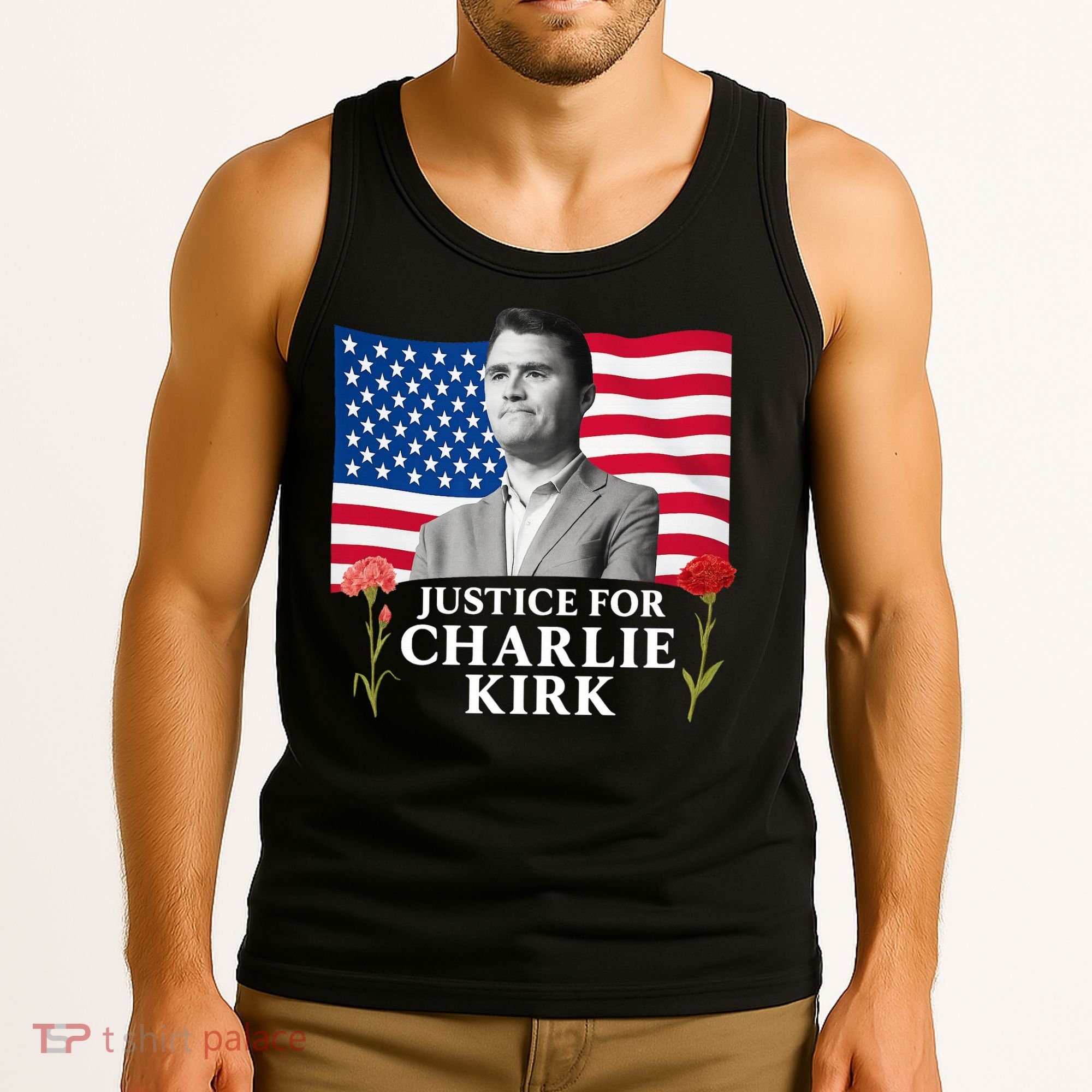 Charlie Kirk Inspired Justice For Charlie Tank Top