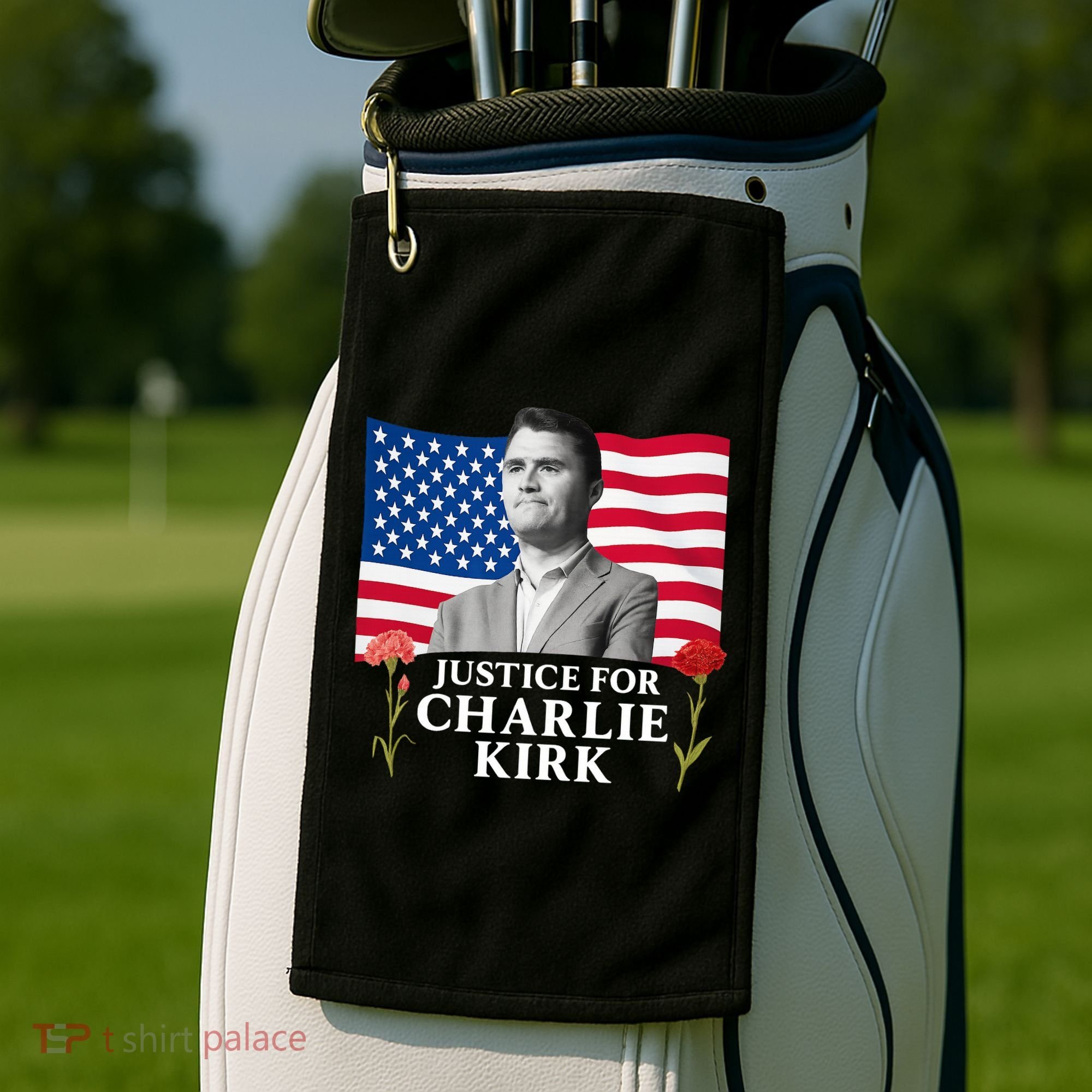 Charlie Kirk Inspired Justice For Charlie Golf Towel