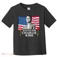 Charlie Kirk Inspired Justice For Charlie Toddler T-Shirt thumb 0