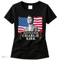 Charlie Kirk Inspired Justice For Charlie Women's T-Shirt thumb 0