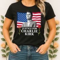 Charlie Kirk Inspired Justice For Charlie Women's T-Shirt thumb 2