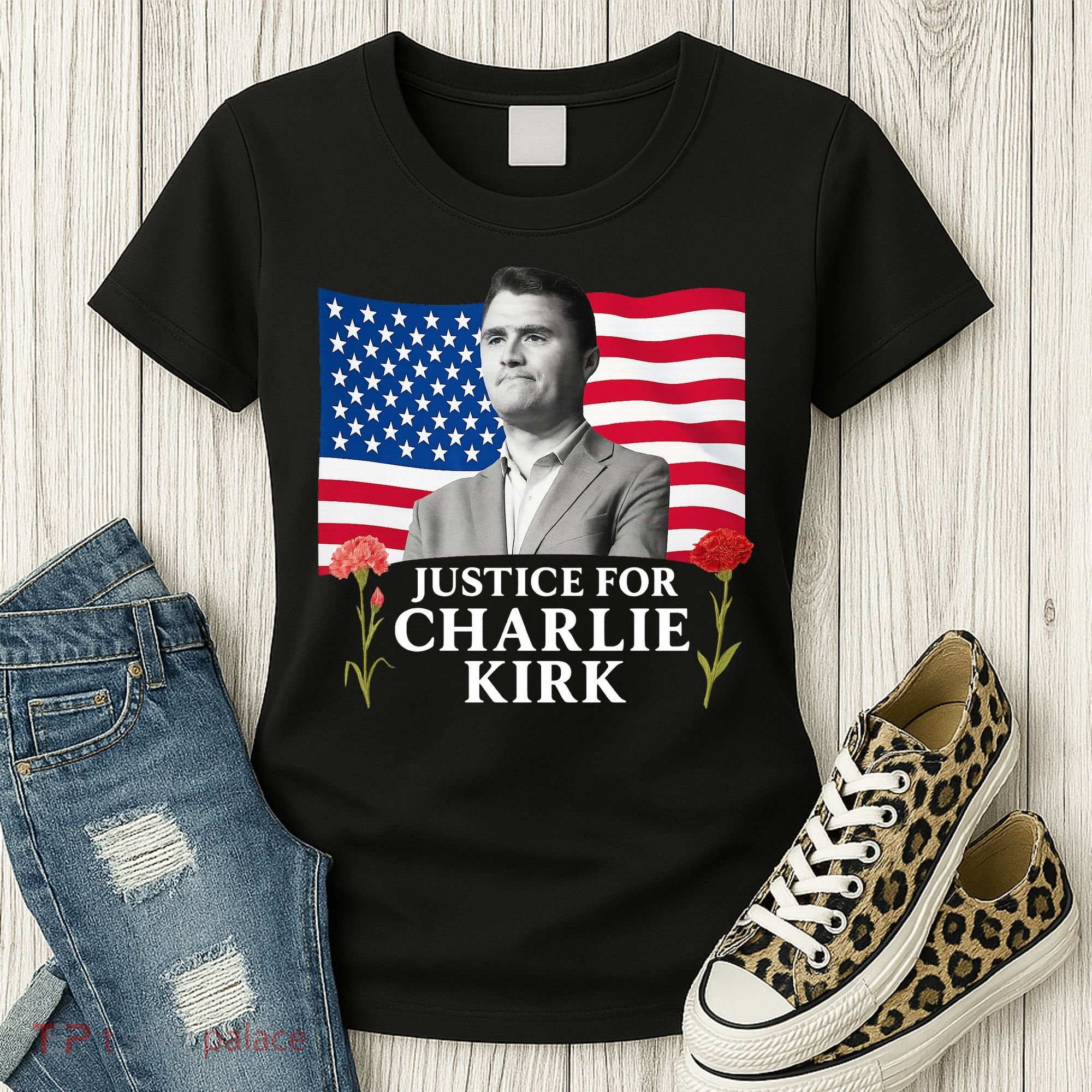 Charlie Kirk Inspired Justice For Charlie Women's T-Shirt