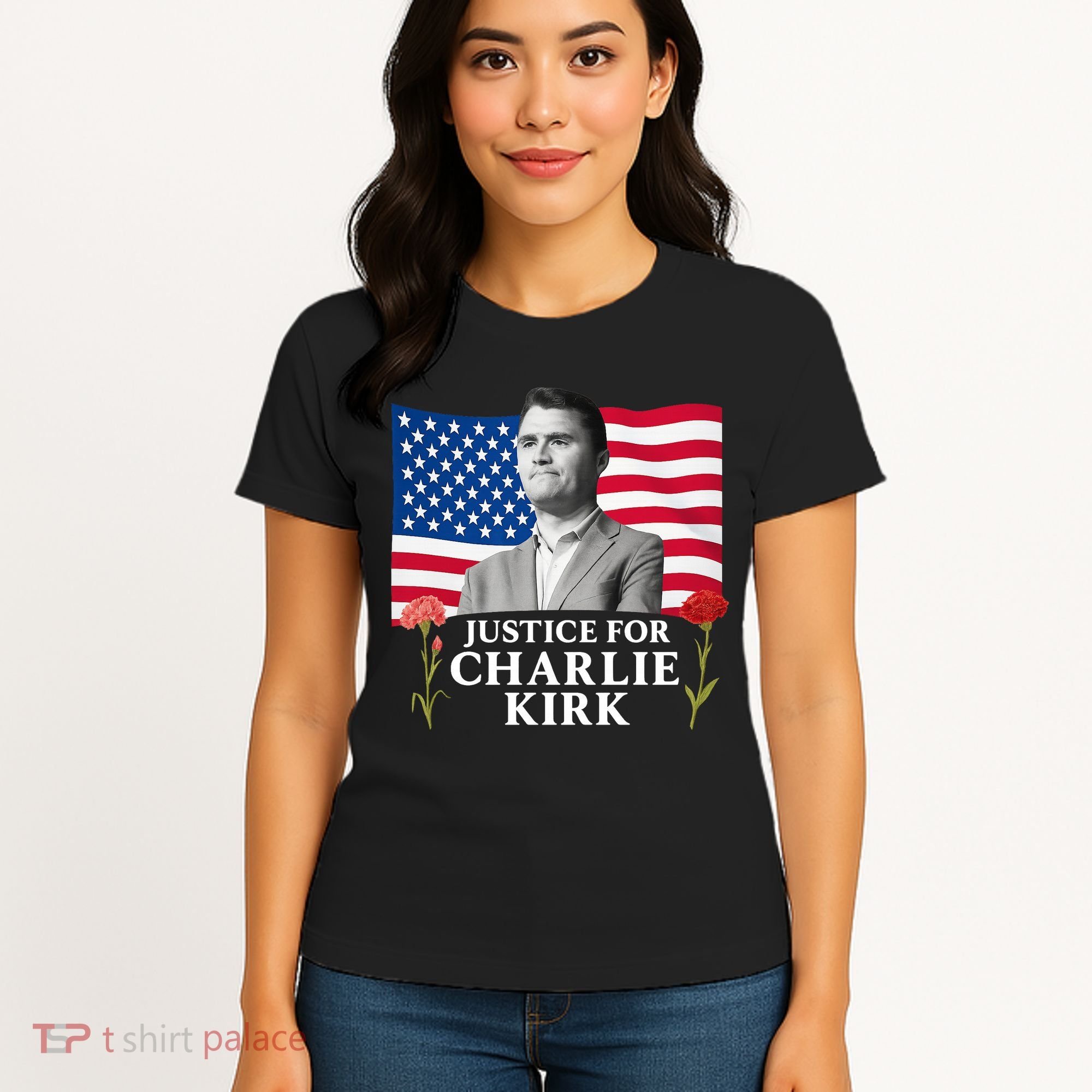 Charlie Kirk Inspired Justice For Charlie Women's T-Shirt