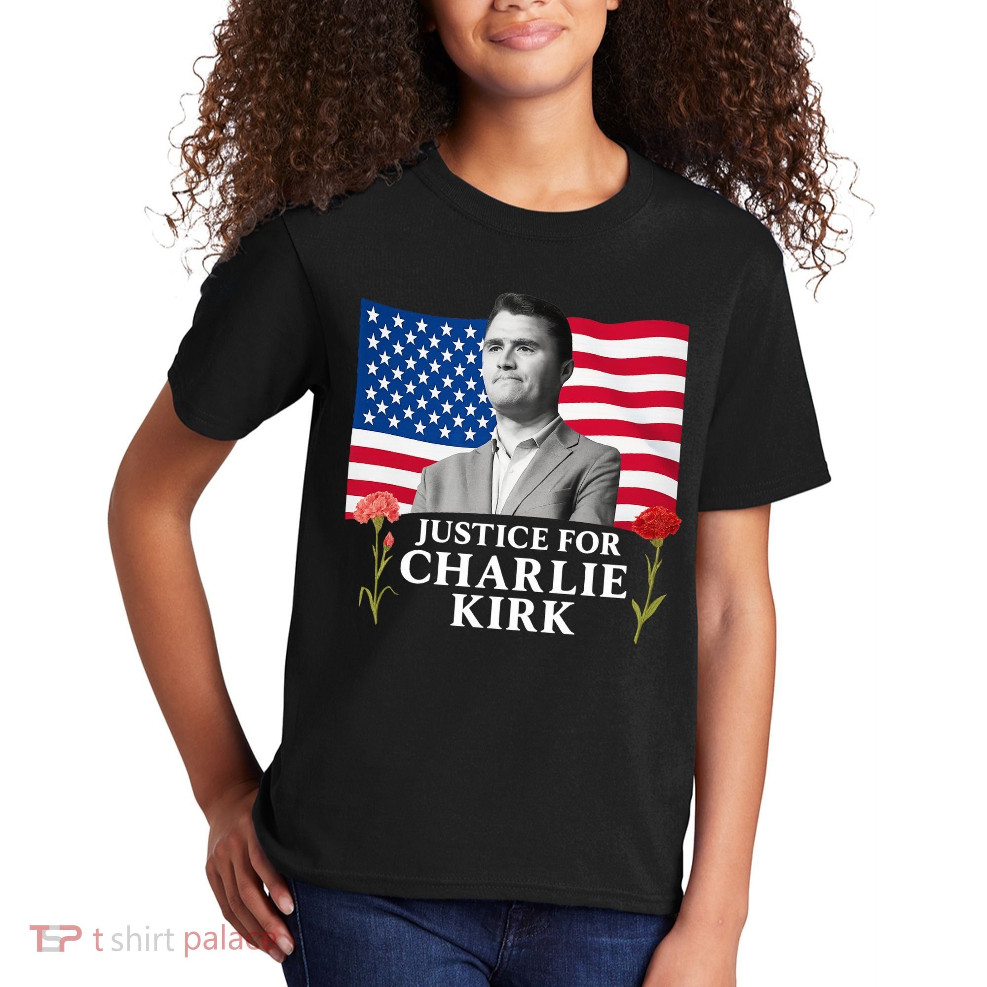 Charlie Kirk Inspired Justice For Charlie Kids T-Shirt