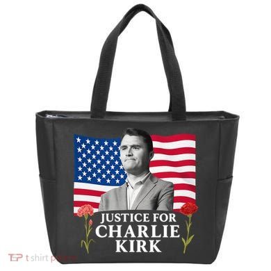 Charlie Kirk Inspired Justice For Charlie Tote Bag