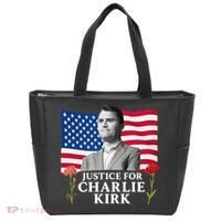 Charlie Kirk Inspired Justice For Charlie Tote Bag thumb 0