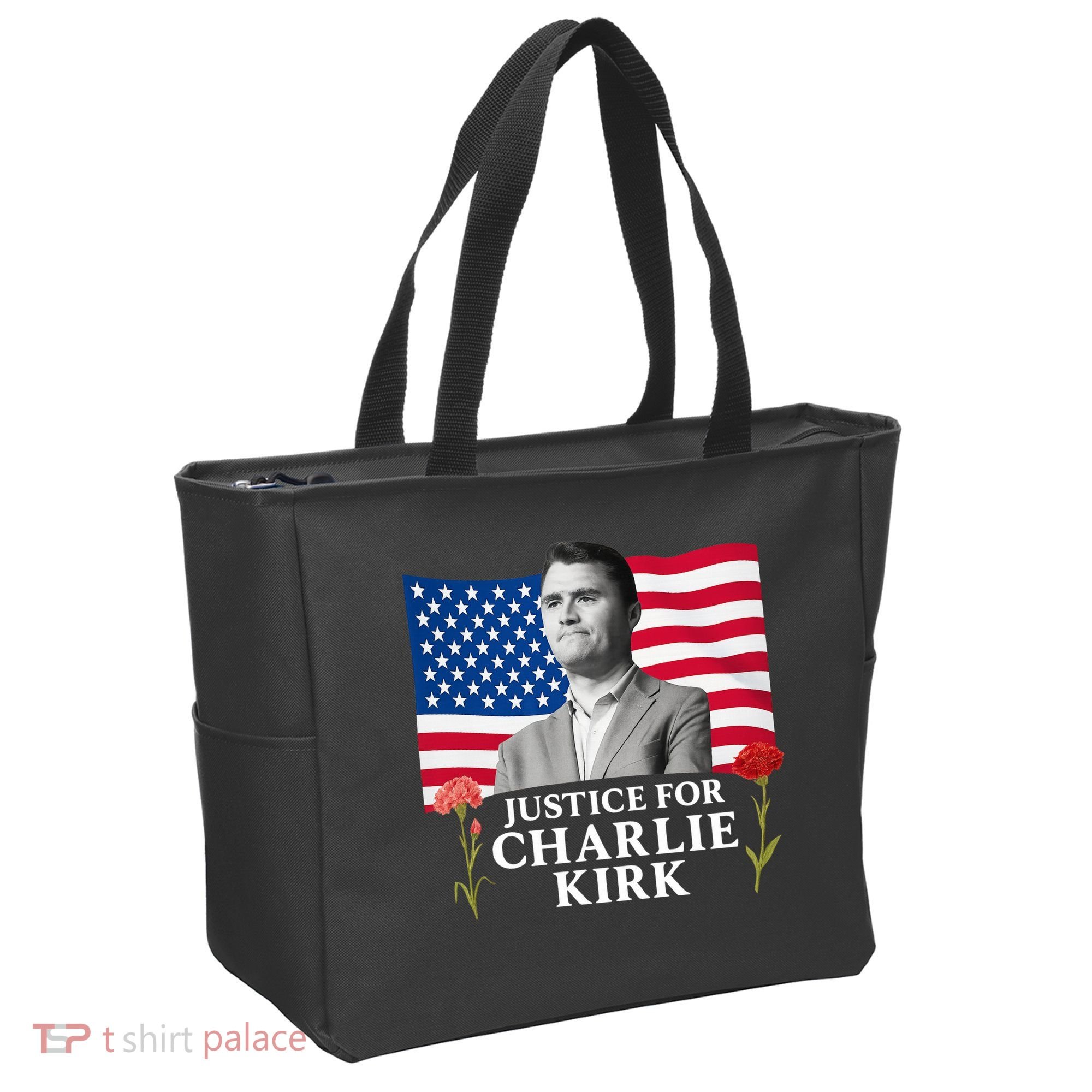 Charlie Kirk Inspired Justice For Charlie Tote Bag