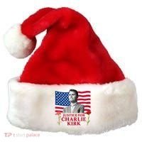 Charlie Kirk Inspired Justice For Charlie Santa Hat thumb 0