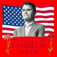Charlie Kirk Inspired Justice For Charlie Santa Hat thumb 1