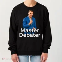 Charlie Kirk Is A Master Debater Women's Sweatshirt thumb 0