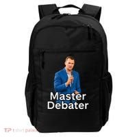 Charlie Kirk Is A Master Debater Backpack thumb 0