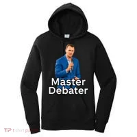 Charlie Kirk Is A Master Debater Women's Hoodie thumb 0