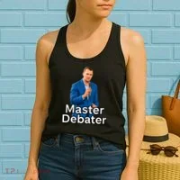Charlie Kirk Is A Master Debater Women's Tank Top thumb 2