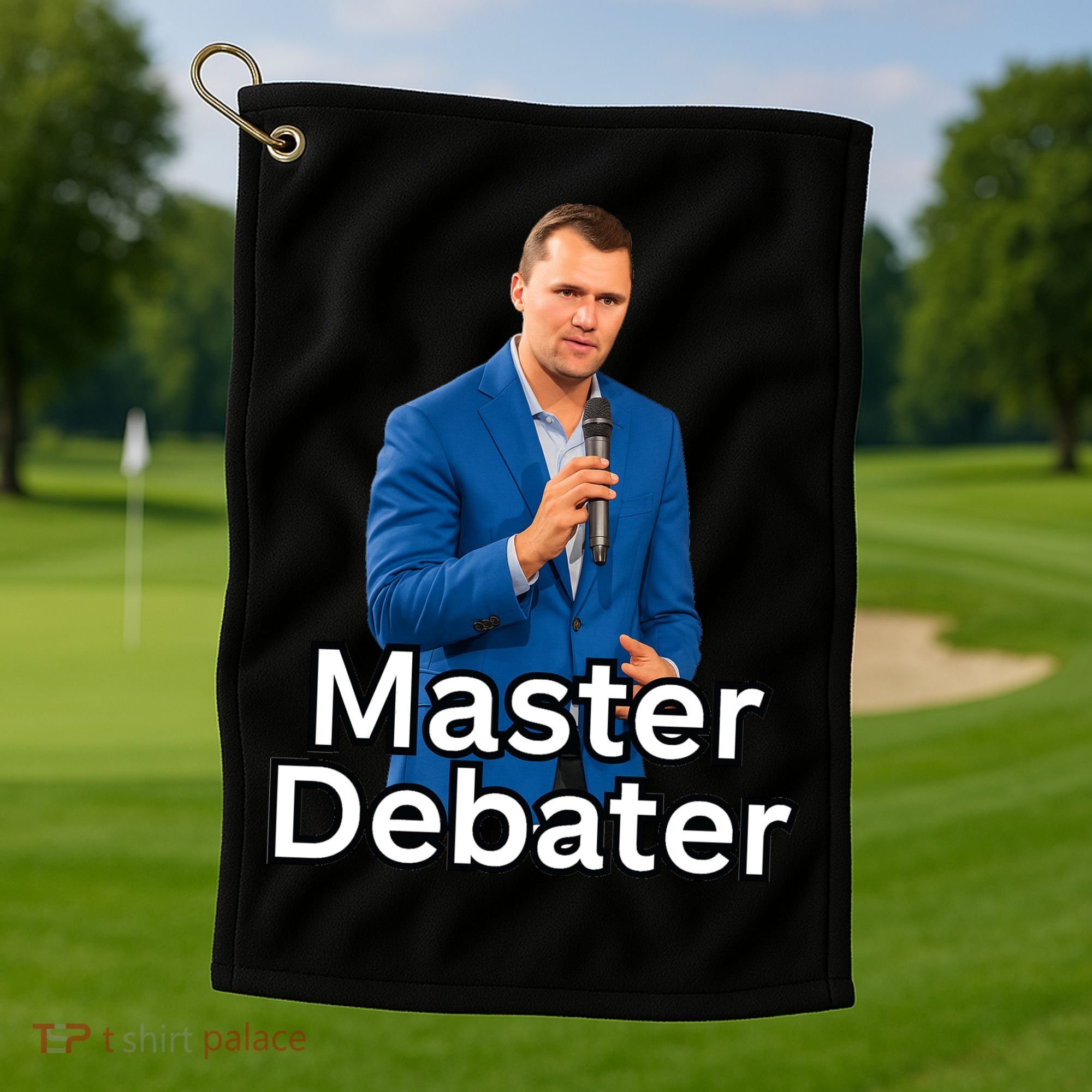 Charlie Kirk Is A Master Debater Golf Towel