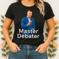Charlie Kirk Is A Master Debater Women's T-Shirt thumb 2