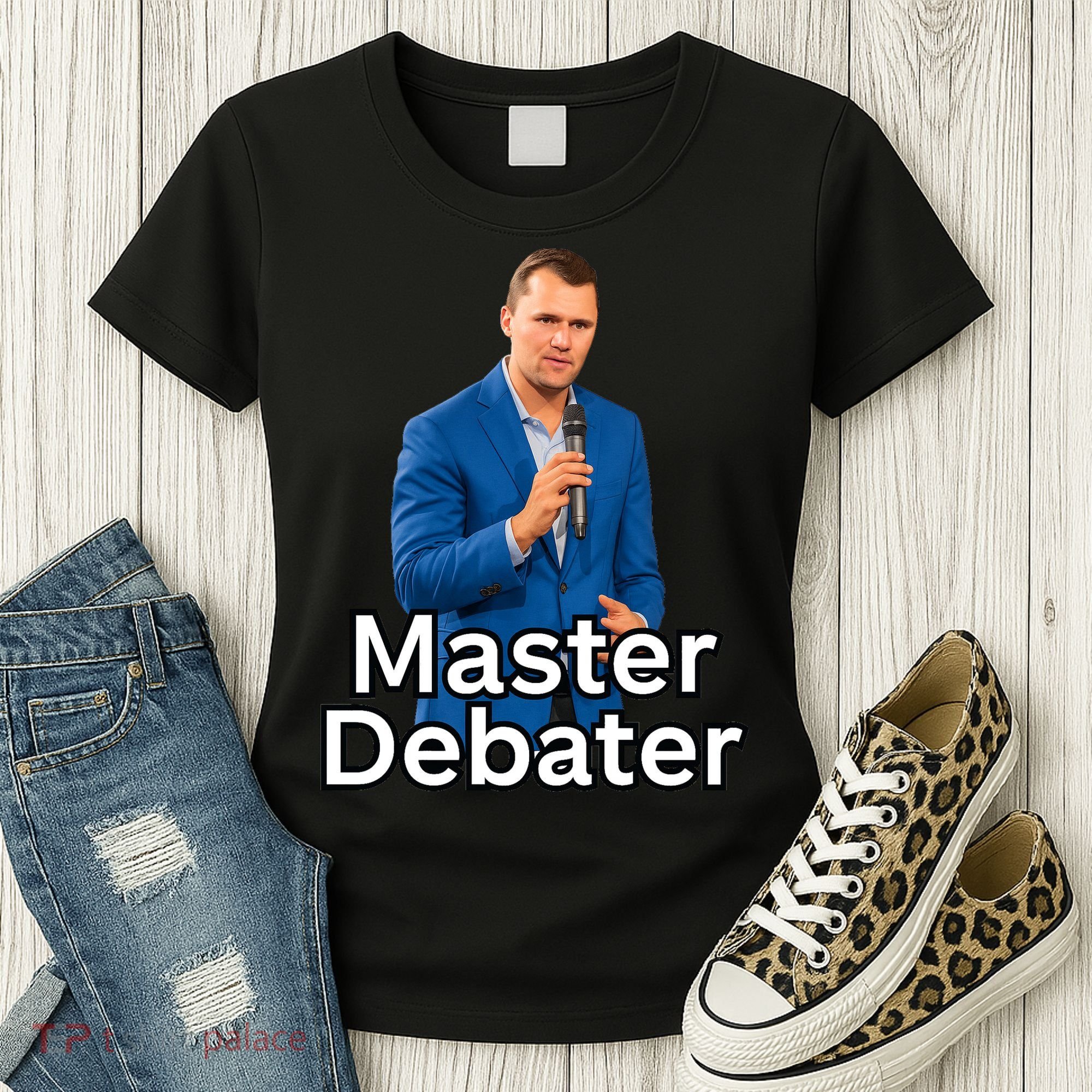 Charlie Kirk Is A Master Debater Women's T-Shirt