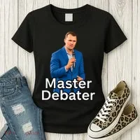Charlie Kirk Is A Master Debater Women's T-Shirt thumb 3