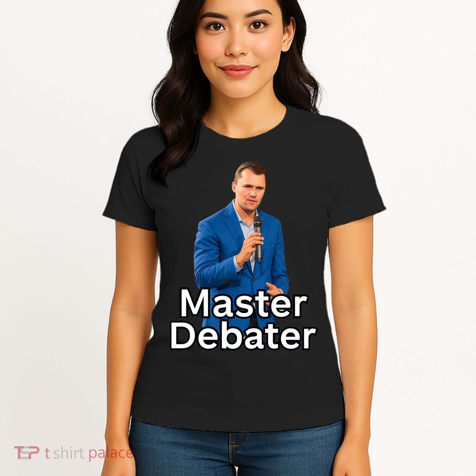Charlie Kirk Is A Master Debater Women's T-Shirt