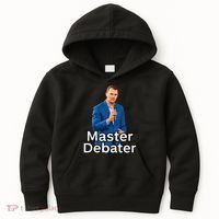 Charlie Kirk Is A Master Debater Kids Hoodie thumb 0