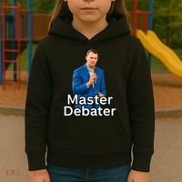 Charlie Kirk Is A Master Debater Kids Hoodie thumb 3
