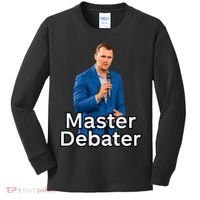Charlie Kirk Is A Master Debater Kids Long Sleeve Shirt thumb 0