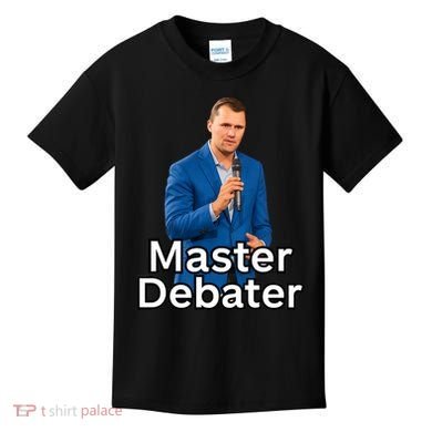 Charlie Kirk Is A Master Debater Kids T-Shirt