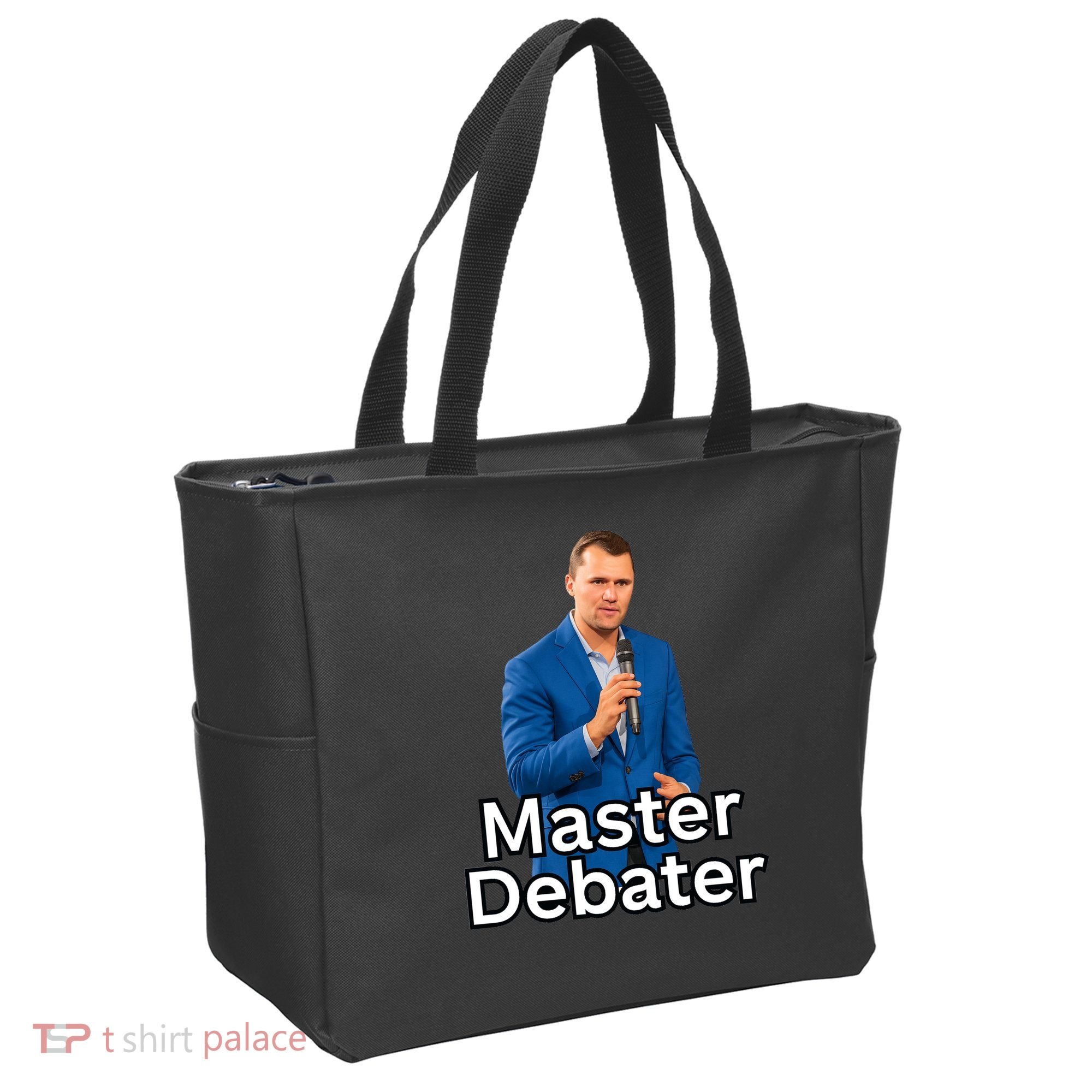 Charlie Kirk Is A Master Debater Tote Bag
