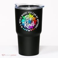Choose Kindness In A World Where You Can Be Anything Be Kind Cute Daisy Flower R Tumbler thumb 0