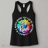 Choose Kindness In A World Where You Can Be Anything Be Kind Cute Daisy Flower R Women's Tank Top thumb 3