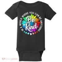 Choose Kindness In A World Where You Can Be Anything Be Kind Cute Daisy Flower R Baby Bodysuit thumb 0