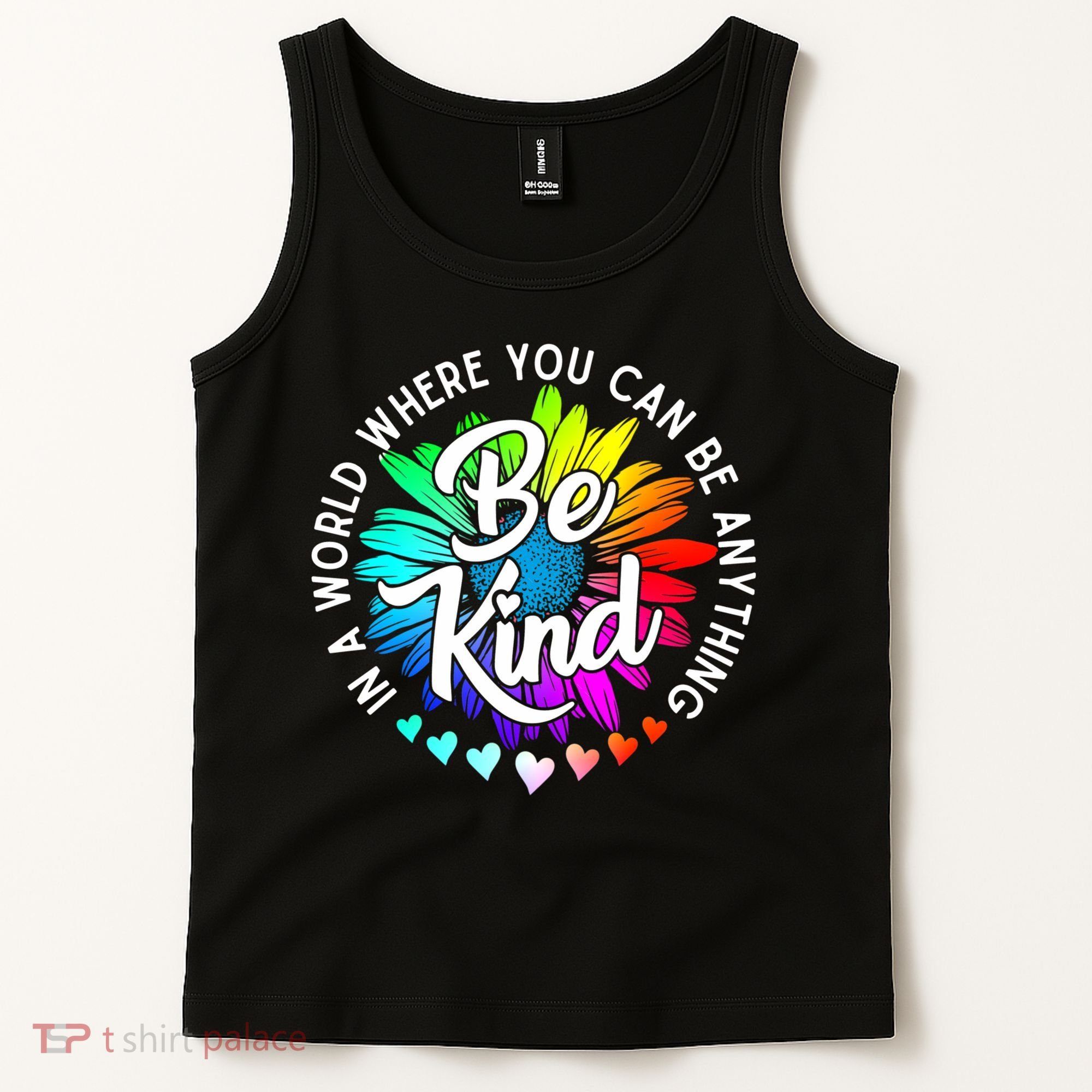 Choose Kindness In A World Where You Can Be Anything Be Kind Cute Daisy Flower R Tank Top
